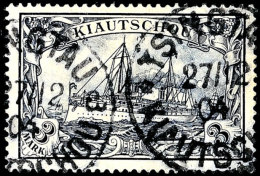 3 Mark Kaiseryacht Tadellos Gestempelt, Gepr. Bothe BPP, Mi. 240.-, Katalog: 16 O3 Mark Imperial Yacht Neat... - Kiauchau