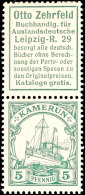 Reklame Zehrfeld Mit 5 Pf. Kaiseryacht , Senkrechter Zusammendruck, Ungebraucht, Mi. 450.-, Katalog: S3... - Camerún