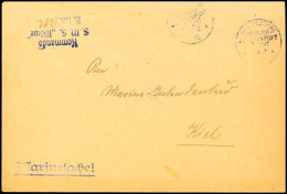 MSP No 26 11/2 12, Dienstbrief "Marinesache"  Absender Kommando S.M.S. Möwe Nach Kiel  BFMSP No 26 11 / 2... - German South West Africa