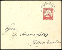 NEUDAMM 24.9 08, Klar Auf Portorichtigem Brief 10 Pf. Schiffszeichnung Nach Gelsenkirchen Mit Ankunftsstempel,... - German South West Africa