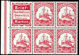 Markenheftchenblatt Mi. 6B, Tadellos Ungebraucht, Mi. 600,-, Katalog: HBL.6B *Stamps Booklet Page Michel 6B, In... - África Del Sudoeste Alemana