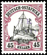 45 Heller Kaiseryacht Mit Aufdruck "G.R. Mafia", Tadellos Ungebraucht, Auflage Nur 140 Exemplare, Gepr.... - África Oriental Alemana