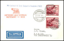 LIECHTENSTEIN: 1933 Romfahrt Brief Friedrichshafen-Rom, Katalog: 207Ba BFLIECHTENSTEIN: 1933 Rome Trip Cover... - Otros & Sin Clasificación