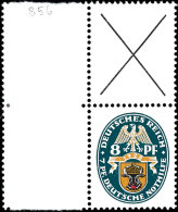Nothilfe Wappen 1928: Andreaskreuz + 8 Pfg Wappen, Senkrechter Zusammendruck Tadellos Ungebraucht, Mi. 1.100.-,... - Other & Unclassified