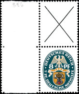 Nothilfe Wappen 1928: Andreaskreuz + 8 Pfg Wappen, Senkrechter Zusammendruck Tadellos Ungebraucht, Mi. 1.100.-,... - Otros & Sin Clasificación