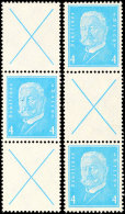 Reichspräsidenten 1932, 18 Zusammendrucke Komplett Postfrisch, Mi. 1.420,-, Katalog: K9/W29 **Presidents... - Autres & Non Classés