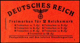 Hitler 1941, 2. Seite Reklame Kopierstift, Postfrisch, Leichter Deckelanschlag, Mi. 160,-, Katalog: MH48.3.1... - Carnets