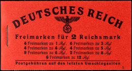 Hitler-Markenheft, Tadellos Postfrisch Ohne Öffnungsfaltung, Mi. 130.-, Katalog: MH48.1 **Hitler Stamp... - Cuadernillos