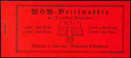 WHW Ostmark 1937, Klammer 15 Mm, Postfrisch, Mi. 150,-, Katalog: MH45.1 **WHW East Mark 1937, Clamp 15 Mm, Mint... - Carnets