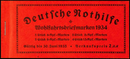 Stände 1934, H-Blätter Nicht Und Duchgezähnt, Postfrisch (Deckelanschlag), Mi. 500,-, Katalog:... - Booklets