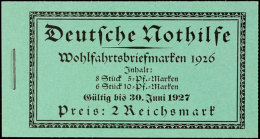 Nothilfe 1926, Markenheftchen 23.1, Tadellos Postfrisch, Mi. 1.100.-, Katalog: MH23.1 **Help In Need 1926,... - Carnets