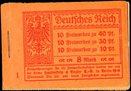 Germania 1921, Markenheftchen ONr. 1, Postfrisch (Deckel Öffnungsbug, Ecken Leicht Bestoßen, Druckspur,... - Booklets