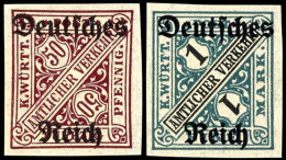 5 Pf Bis 1 Mark Ungezähnt Komplett Tadellos Postfrisch Und Allseits Breitrandig, Mi. 1.400.-, Katalog: 57/64U... - Autres & Non Classés