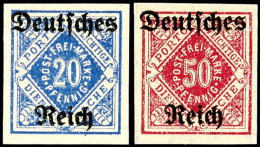 5 Bis 50 Pf. Ungezähnt Komplett Tadellos Postfrisch, Gepr. Klinkhammer BPP, Mi. 1.350.-, Katalog: 52/56U... - Otros & Sin Clasificación