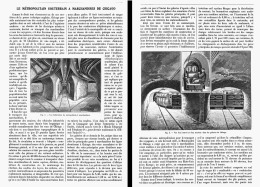 LE METROPLITAIN SOUTERRAIN A MARCHANDISES DE CHICAGO   1907 - Eisenbahnverkehr