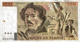 Billet De 100 Francs - 100 F 1978-1995 ''Delacroix''