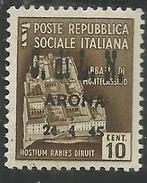 ITALY ITALIA 1945 CLN ARONA MONUMENTS DESTROYED OVERPRINTED MONUMENTI DISTRUTTI SOPRASTAMPATO 10 CENT MNH - Comité De Libération Nationale (CLN)