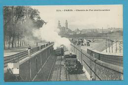 CPA 214 - Chemin De Fer Des Invalides Train PARIS - Transport Urbain En Surface