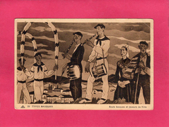 Delcampe - Types Basques, Sauts Basques Et Joueurs De Flûte, 1945, (CAP) - Musik