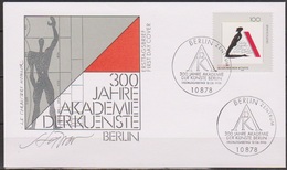 Bund FDC 1996 Nr.1866  300 Jahre Akademie Der Künste, Berlin (  D 3829 ) - FDC: Briefe