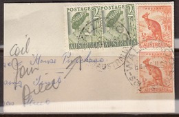 Australia 1951 Coil Pair, Cancelled On Piece, Sc# . SG 237a - Gebruikt