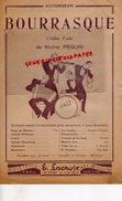 PARTITION MUSICALE- BOURRASQUE-VALSE DE MICHEL PEGURI-JAZZ- DESSIN MADRAZO-ACCORDEON-EDITIONS E.LACROIX PARIS - Partitions Musicales Anciennes