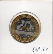 France. 20 Francs. Mont Saint Michel. 1992. V Fermé - 20 Francs