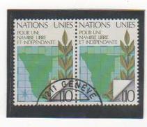 NATIONS UNIES GENEVE 1979 YT N° 85 Oblitéré Paire - Oblitérés