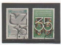 NATIONS UNIES GENEVE 1980 YT N° 92-93 Oblitéré - Gebraucht