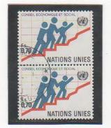 NATIONS UNIES GENEVE 1980 YT N° 95 Oblitéré Paire - Gebraucht