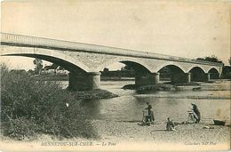 Cpa MENNETOU SUR CHER 41 Le Pont - Lavandières - - Andere Gemeenten