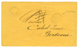 VENEZUELA Via TRINIDAD : 1873 Rare Cachet TRINITE PAQ FR N°1 + "12" Tax Marking On Envelope From CIUDAD BOLIVAR( VEN - Venezuela