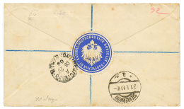 TONGA : 1909 Blue Label DEUTSCHES VICE KONSULAT IN NUKUALOFA On Reverse Of REGISTERED Letter To AUSTRIA. Scarce. Vf. - Tonga (...-1970)