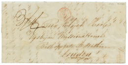 TONGA - PRECURSOR : 1849 OUTRE-MER PAUILLAC Red + Tax Marking On Entire Letter Datelined "FRIENDLY ISLAND NEIAFU" To MIS - Tonga (...-1970)