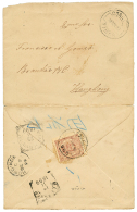 TIMOR : 1899 100R Canc. TIMOR + N.I AGENT SINGAPORE On Reverse Of Envelope To HONG-KONG. Vf. - Other & Unclassified