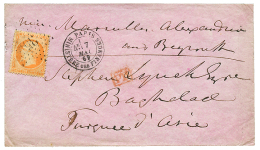 "OVERLAND Mail To IRAQ" : 1862 FRANCE 40c On Enveloppe From PARIS Via "ALEXANDRIA & BEYROUTH " To BAGDAD. Extremely - Iraq