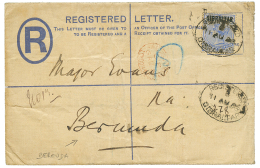 GIBRALTAR To BERMUDA : 1886 2 1/2d Ovreprint GIBRALTAR On REGISTERED LETTER(2p) To BERMUDA. Vf. - Gibraltar