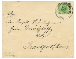 TURKEY : 1892 10p On 5pf(n°6b) Canc. CONSTANTINOPEL 1 On Unclosed Envelope (PRINTED MATTER Rate) To GERMANY. This St - Other & Unclassified