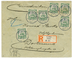 "ASSAHUN" : 1907 5pf(x6) Canc. ASSAHUN On REGISTERED Envelope To GERMANY. RARE. Superb. - Other & Unclassified