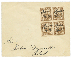 MARSHALL - Atoll Post : 1908 3pf Block Of 4 Pen Cancel "ANNA" On Envelope To JALUIT. Superb. - Other & Unclassified