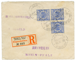 MOROCCO - MITLAUFER (before Opening Of TANGER German P.O.) : 1900 GERMANY 20pf(M48d)x3 Canc. TANGER 10.11.00 On REGISTER - Other & Unclassified