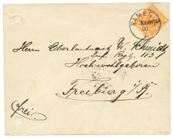 1900 25pf Canc. KAMERUN On Envelope (fault) To GERMANY. Verso, "NORDWEST KAMERUN". Signed PFENNINGER. Vf. - Other & Unclassified