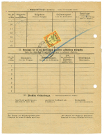 1913 25pf Canc. KHAN On Reverse Of "FEUILLE D'AVIS" From SWAKOPMUND To KHAN. Vf. - Other & Unclassified