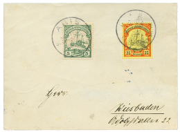 "ARIS" : 1908 5pf + 25pf Canc. ARIS On Envelope (name Erased) To WIESBADE. Scarce. Vf. - Other & Unclassified