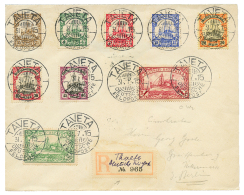 "TAVETA" : 1915 2 1/2h To 2R Canc. TAVETA On REGISTERED Envelope To BERLIN. Superb. - Other & Unclassified