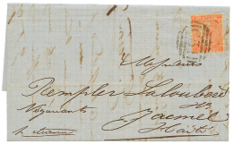 DANISH WEST INDIES - BRITISH P.O. : 1867 GB 4d Canc. C51 + ST THOMAS (verso) On Entire Letter To JACMEL (HAITI). Vvf. - Other & Unclassified