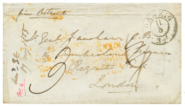 ESTONIA - "ESCADRE DE LA BALTIQUE - ISLAND Of DAGO " : 1855 DANZIG + Erased "4" Tax Marking +"3" Tax Marking On Envelope - Estonia