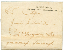 EGYPT - NAPOLEONIC PERIOD : An 9(1800) ALEXANDRIE On Entire Letter Datelined "ALEXANDRIE 6 Vendemaire AN 9" To MENOUF. R - Other & Unclassified
