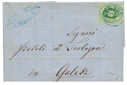 DDSG : 1868 10k Canc. SISTOV On Entire Letter To GALATZ. Verso, DDSG Cachet GALATZ. Some Faults. Vf. - Autres & Non Classés
