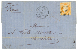 "ST LEU" : 1877 CG 40c CERES + REUNION SAINT-LEU Sur Lettre Pour La FRANCE. RARE. TTB. - Other & Unclassified